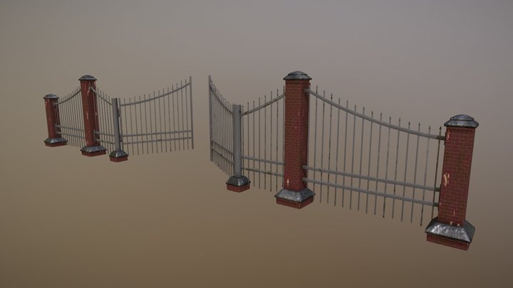 Garden Gate 3D Model