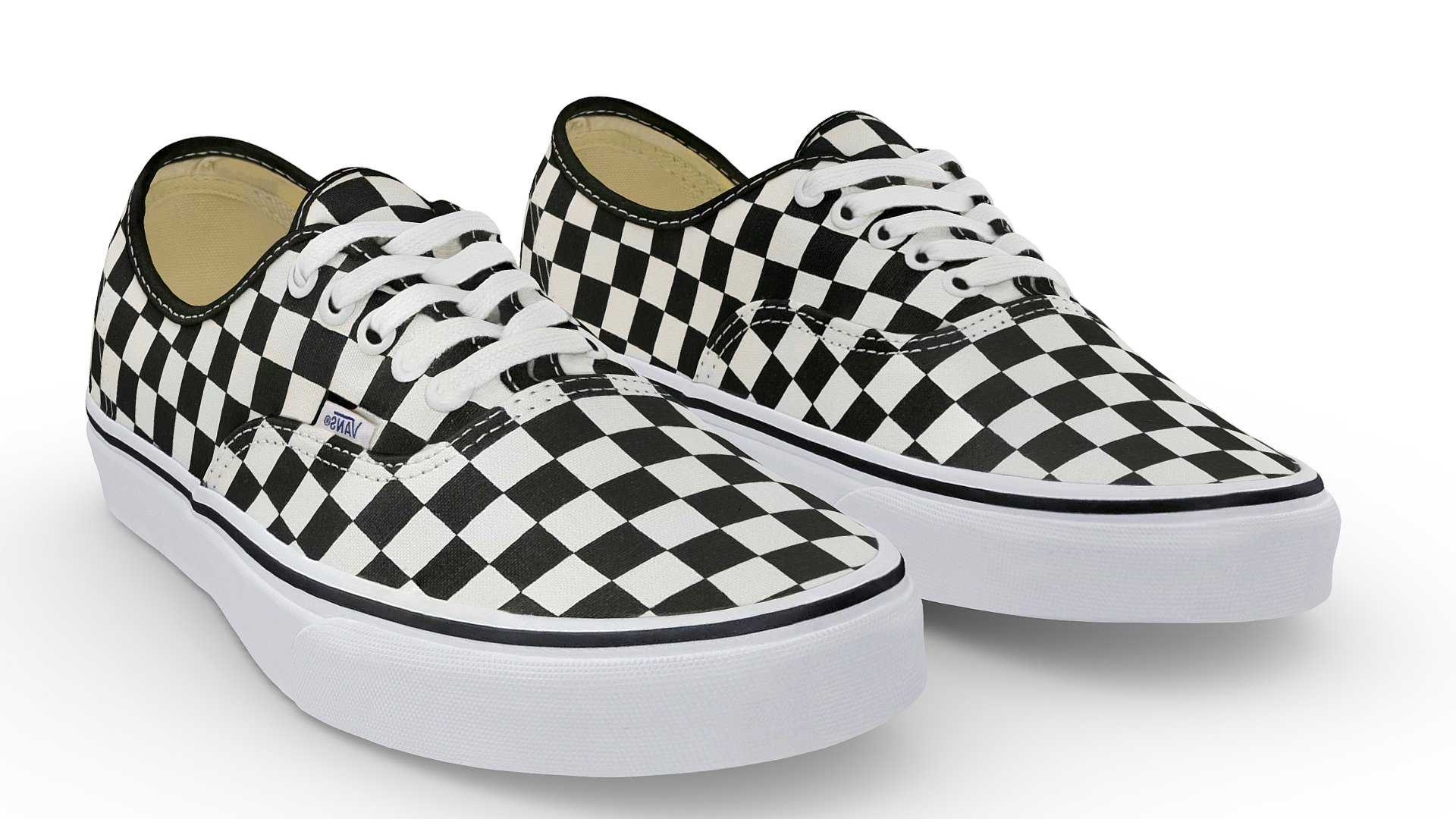 Vans Authentic Golden Coast Black White - Buy Royalty Free 3D model by ...