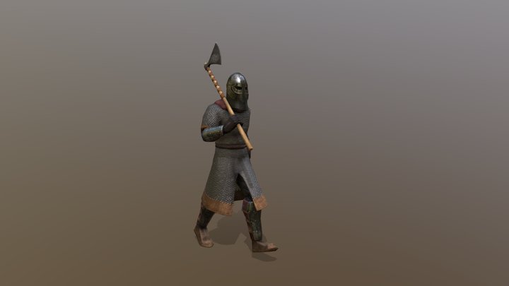 Viking Warrior 3D Model