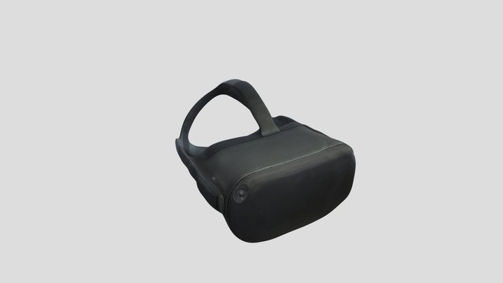 Well-worn Oculus Quest One 3D Model