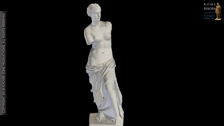 3D rendering of Aphrodite of Melos