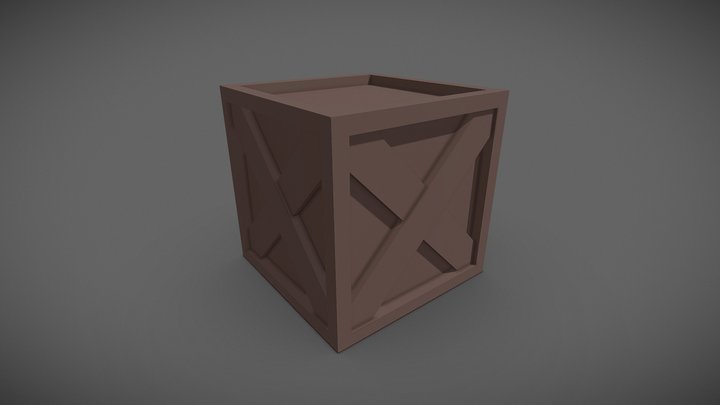 Crate 3D Model