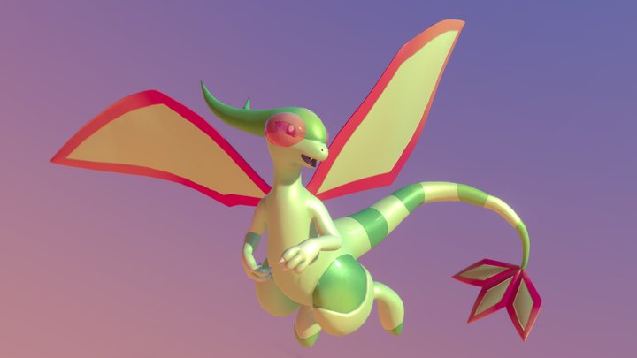 Flygon (Custom) - For VRChat 3D Model