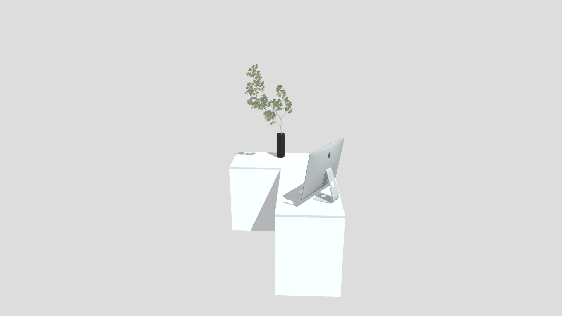 Computer Desk Download Free 3D model by zhangfan5603 [ec6ca13