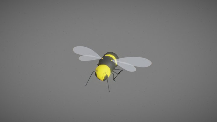 Flying Bee 3D Model