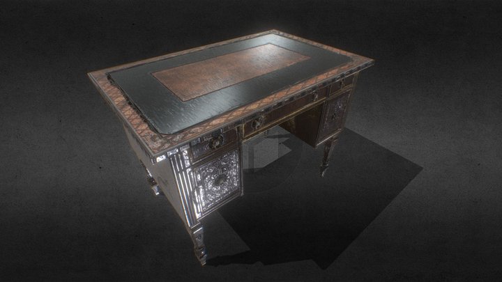 Antique Desk/ Table 3D Model