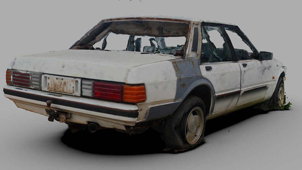 Abandoned Car (Free Raw Scan)