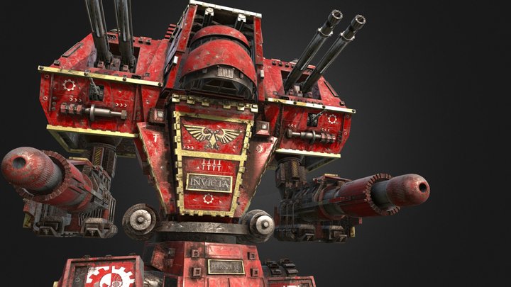 Warhammer 40,000 Warlord Titan - Legio Invicta 3D Model