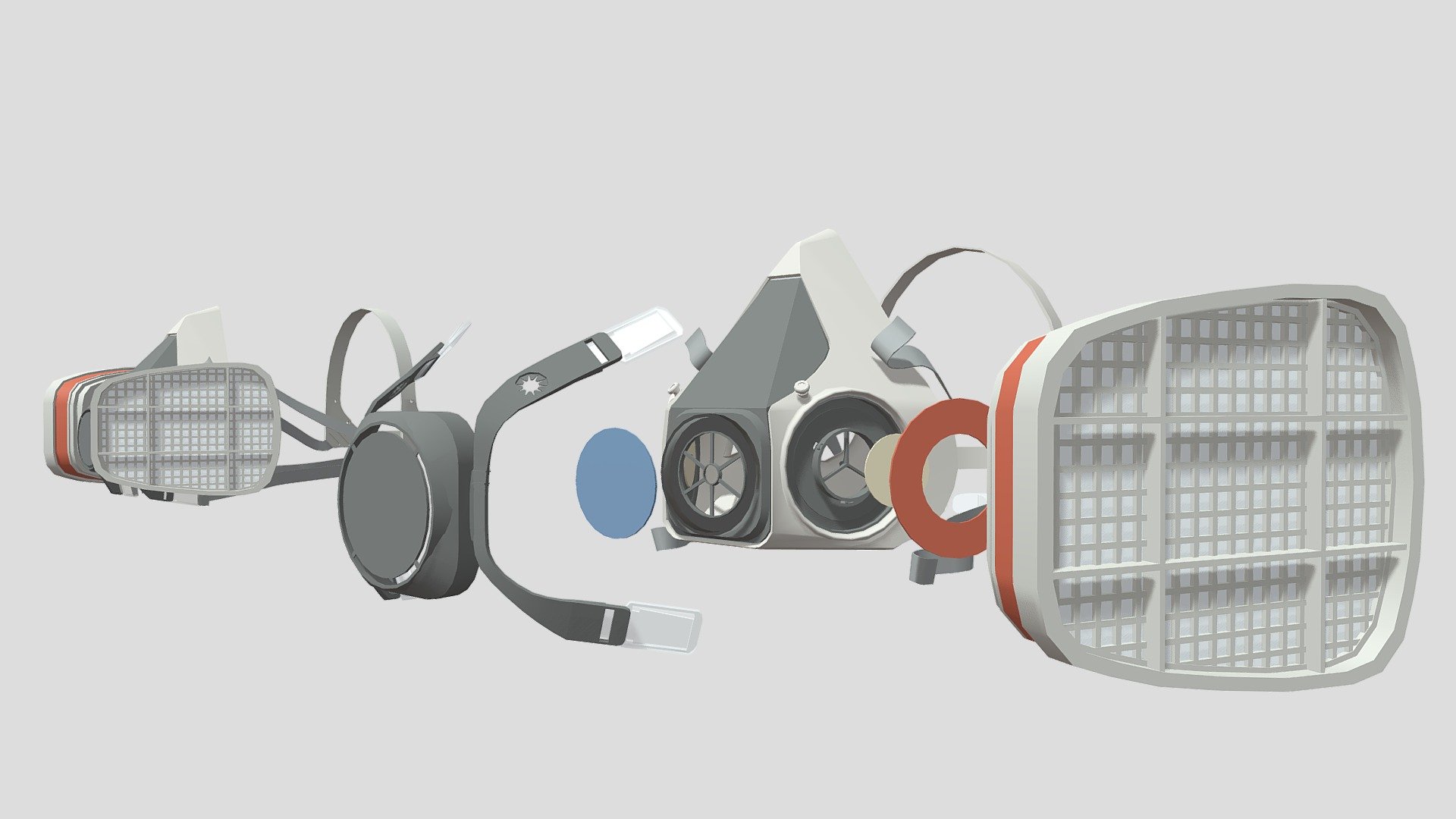Respirator 3М 6200