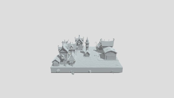 NIGHT VILLAGE 3D Model