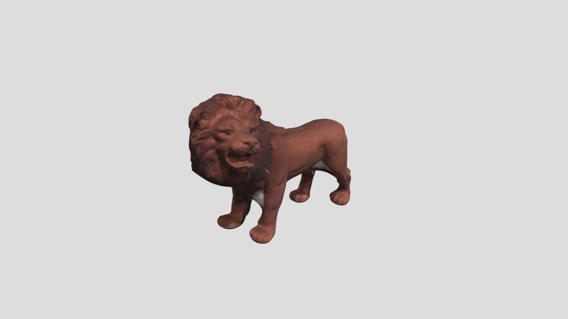 Simple Lion 3D Model
