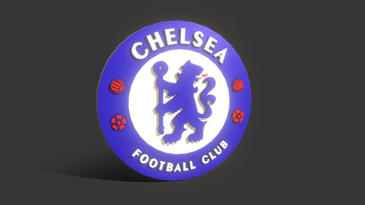 Chelsea FC Logo 3D Model
