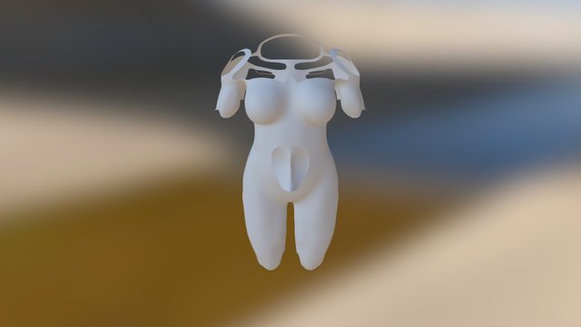 Orc Female Retopo 3D Model