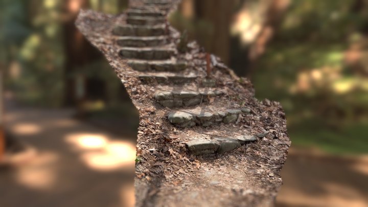 Stone Steps 3D Model