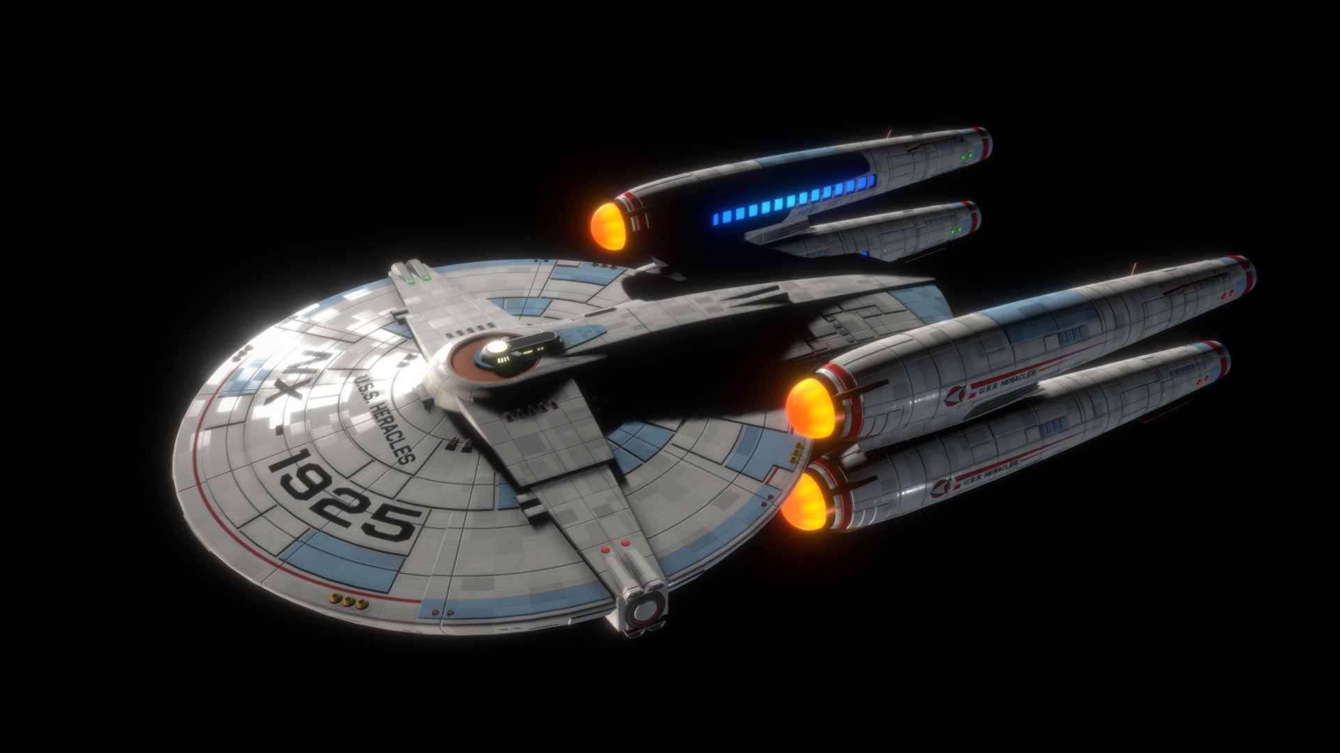 U.S.S. Heracles (Star Trek Fan Design) Download Free 3D