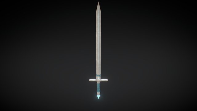 Holy Paladin Sword 3D Model