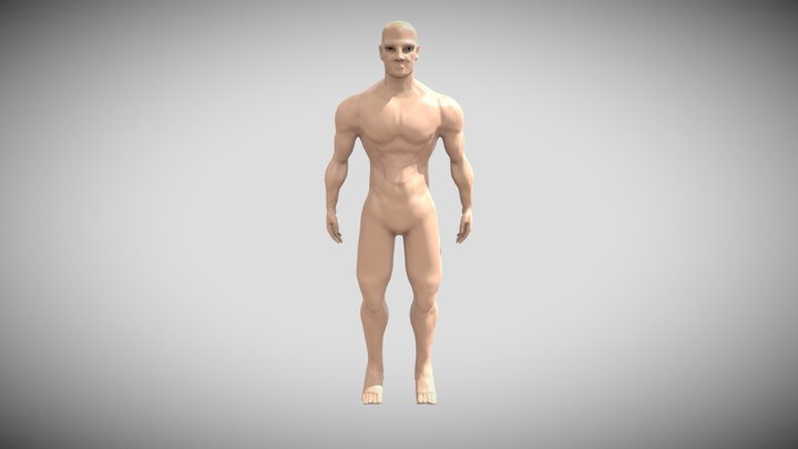 Final textured body 3D Model