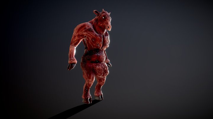 Horror Cow ( high resolution textures ) 3D Model