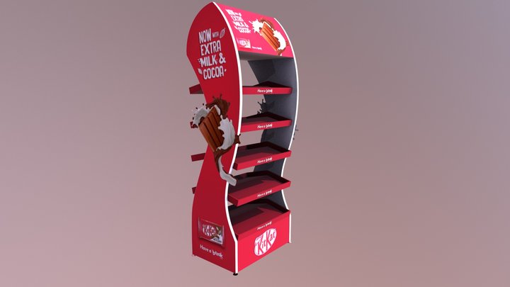 KitKat Stand 3D Model