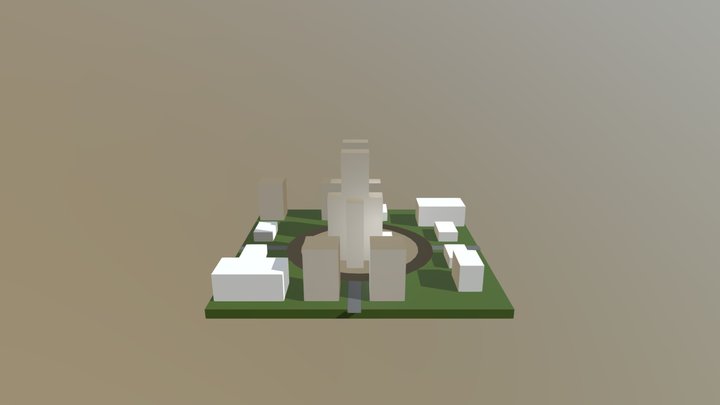 CityEnvironmentModel (Progress#1-Layout) 3D Model