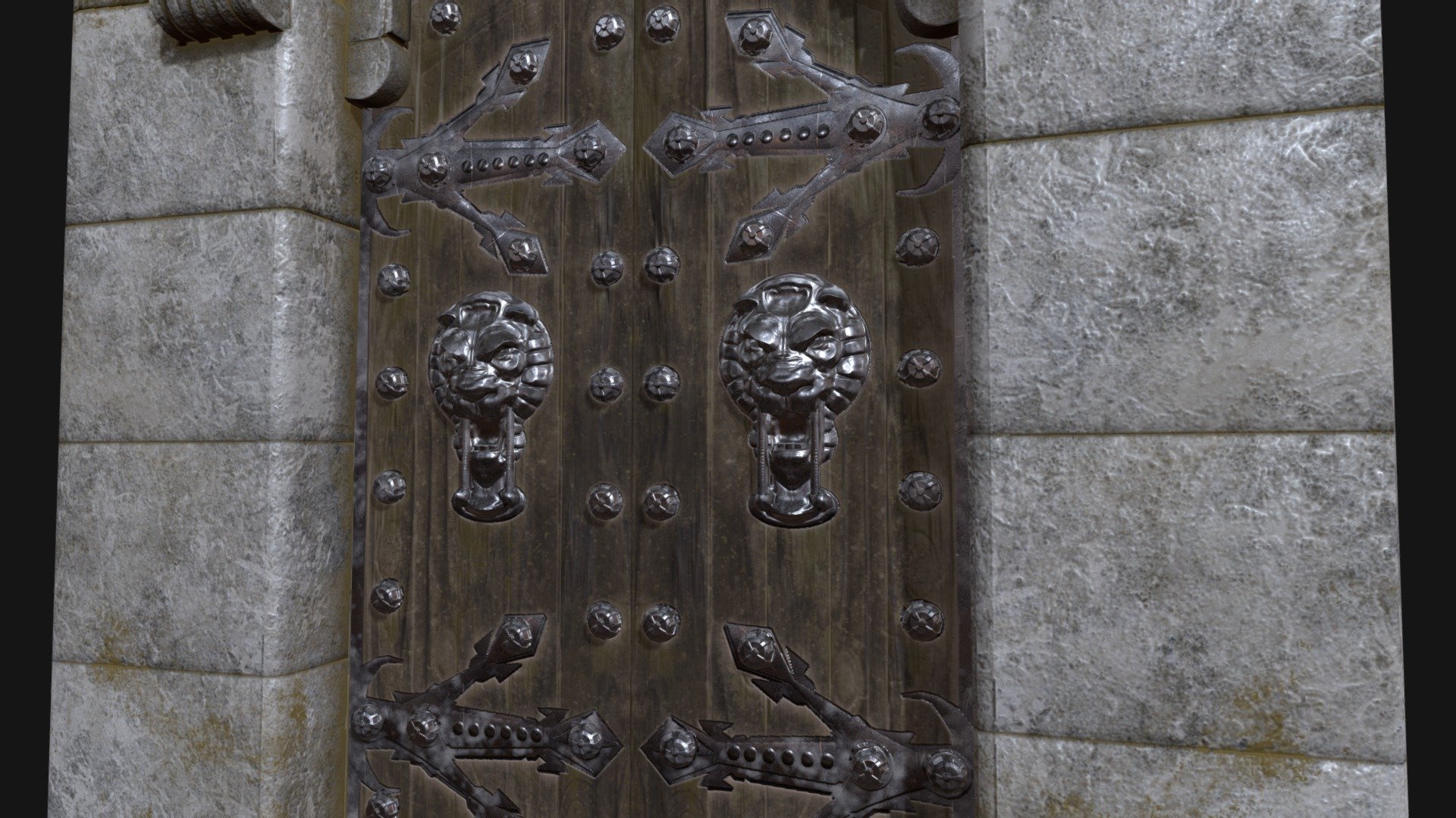 Lions Gate Low Poly 3d Model By Thoughtlessart Ec79a3f Sketchfab