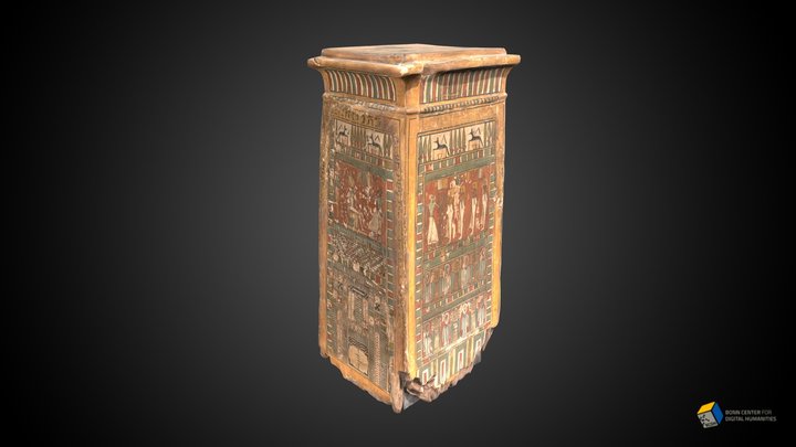 Wooden canopic chest 3D Model