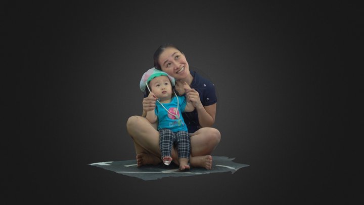 Mother with child 3D Model