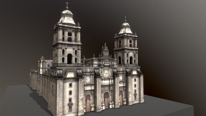 Catedral CDMX Manuel Tolsa 3D Model