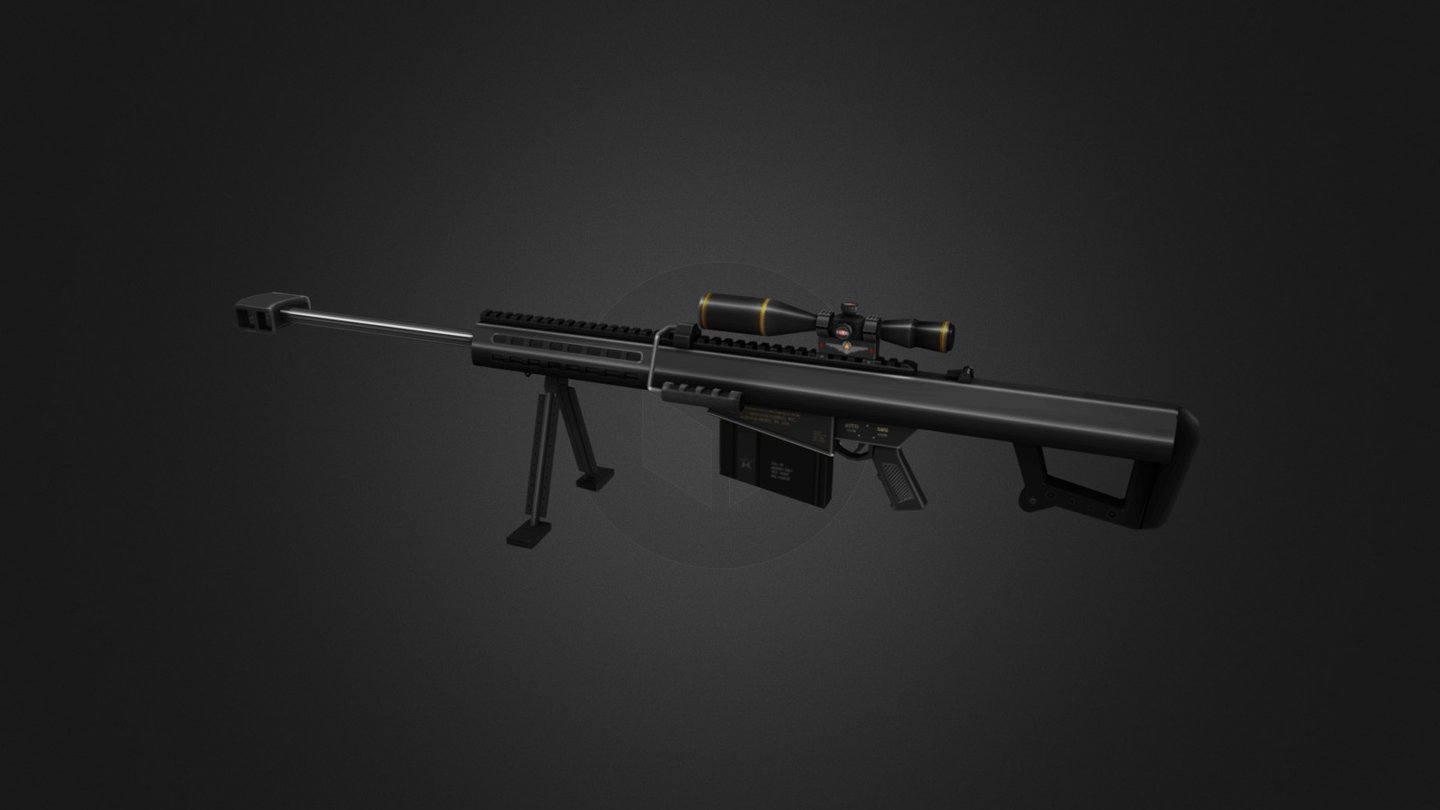 Barrett M82A1 - 3D model by Thuc Hoang (@intheend12) [ec7c4e7] - Sketchfab