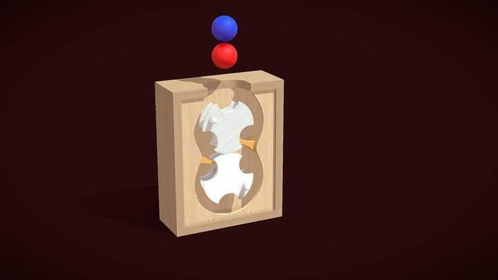 Binario Анимация механизма 3D Model