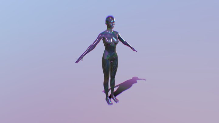 Holo Woman-close 3D Model
