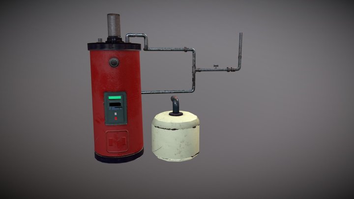 Gas Container 3D Model