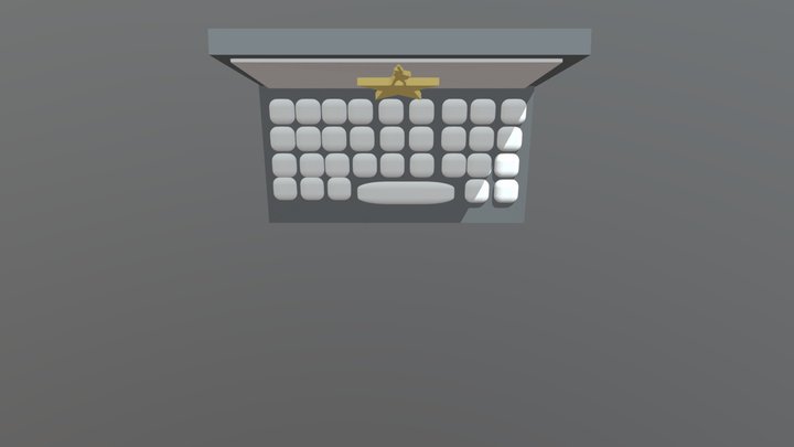 Laptop with Hamilton 3D Model