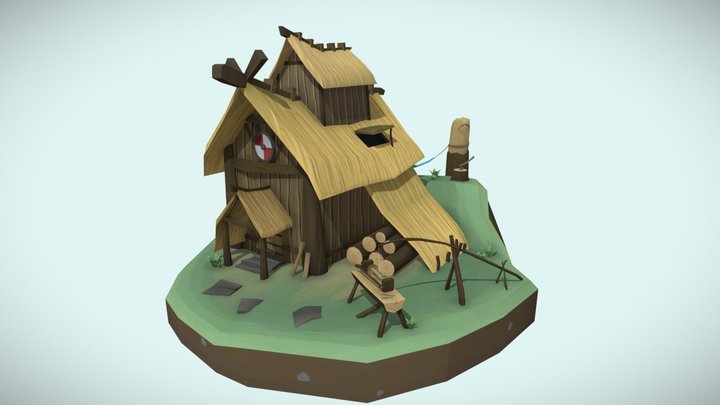 DAE | Villages Viking Woodworker 3D Model