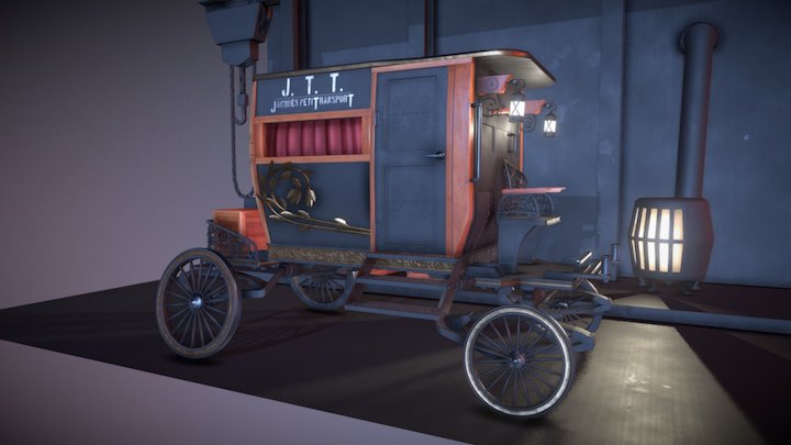 JTT Brass special carriage 3D Model