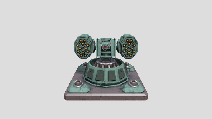Missile Turret 2 3D Model