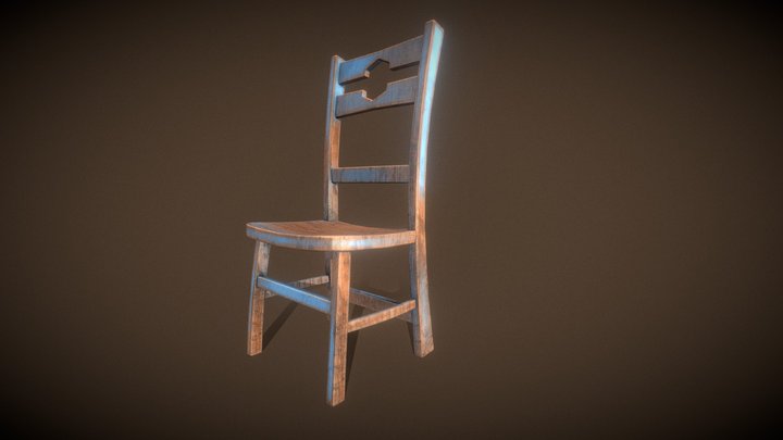 Wood Chair 3D Model