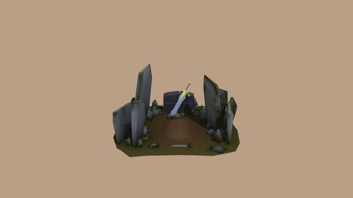 Resting Sword 3D Model