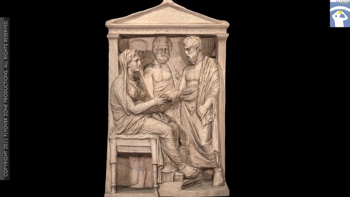 3D rendering of Grave Stele of Korallion