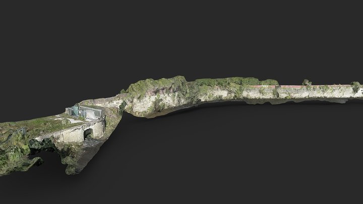 River Irwell Wall High Level 3D Model
