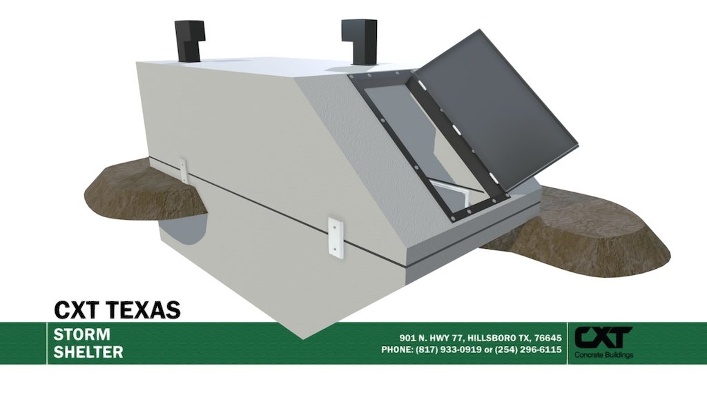 PRECAST CONCRETE TORNADO SHELTERS - 3D model by CXT PRECAST ...