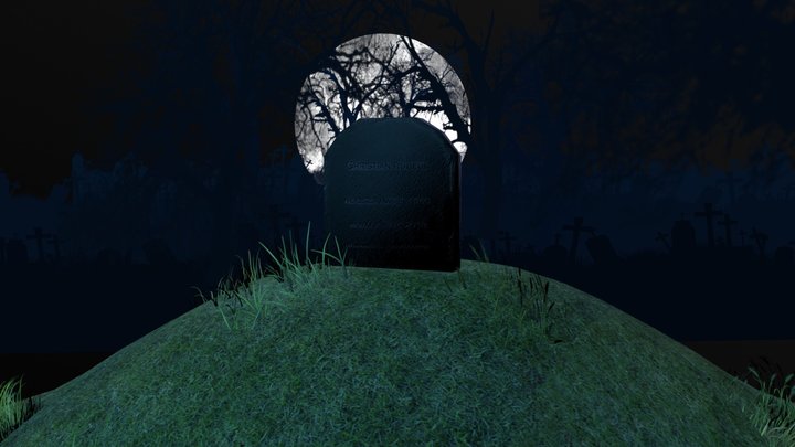 Cimetery Moon 3D Model