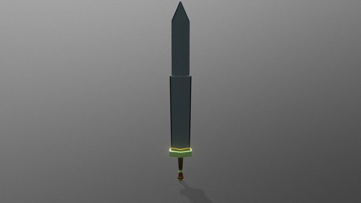 Basic Glowy Sword 3D Model