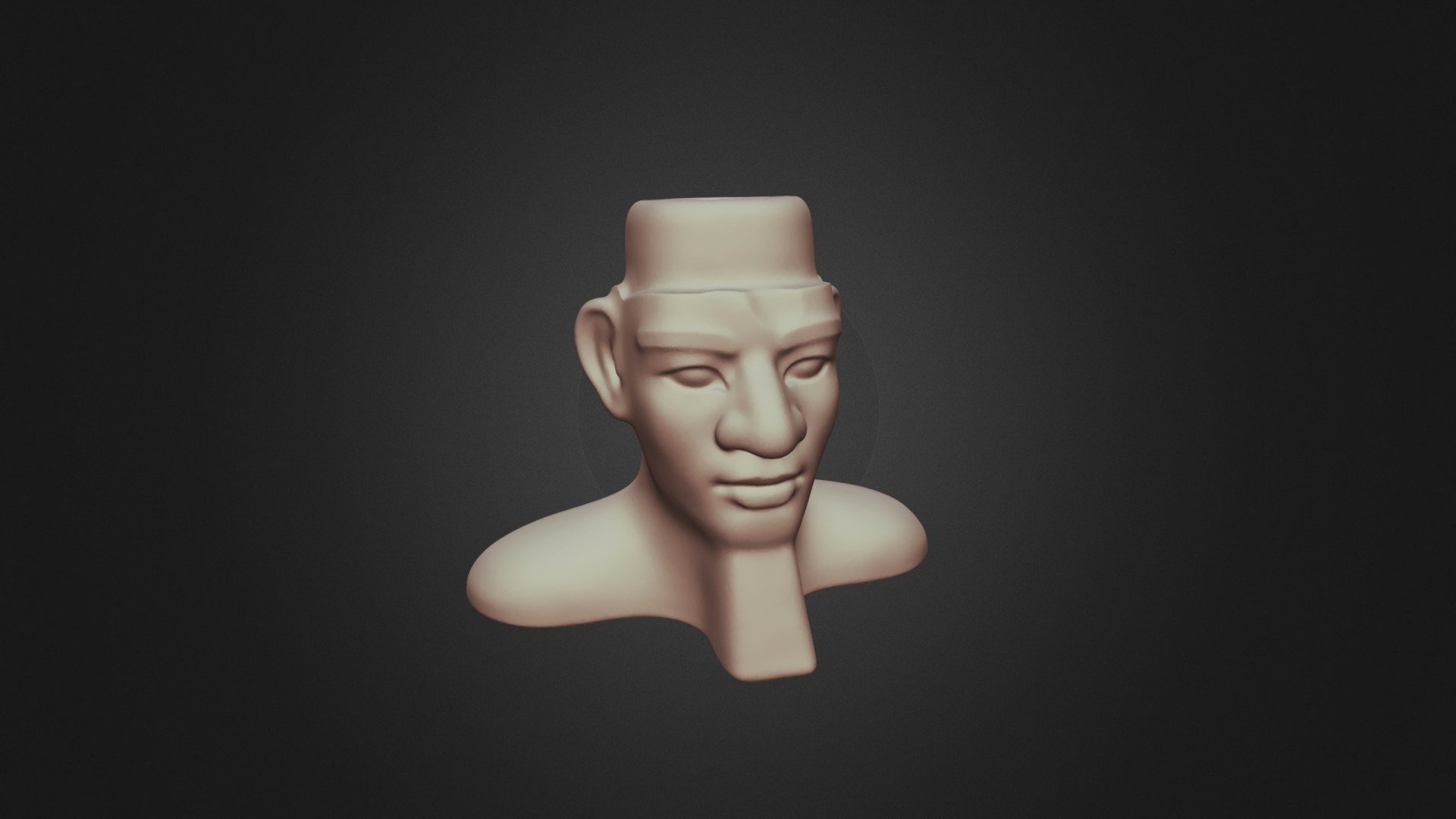 Pharaoh Bust for Deshret Pendant