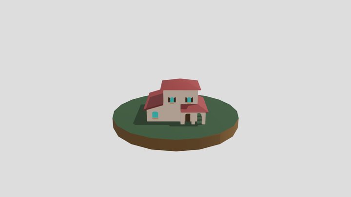 Spanish Style House 3D Model