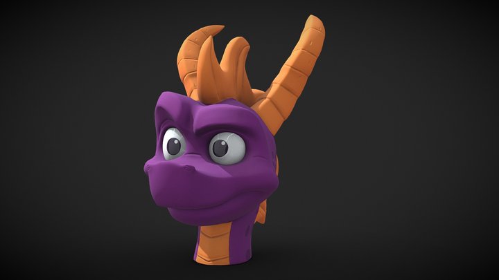 Spyro Bust 3D Model