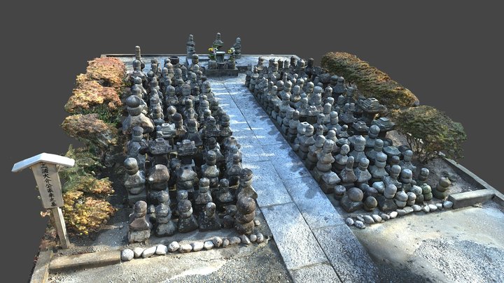 三浦一族の五輪塔　　Stupas of the Miura clan 3D Model