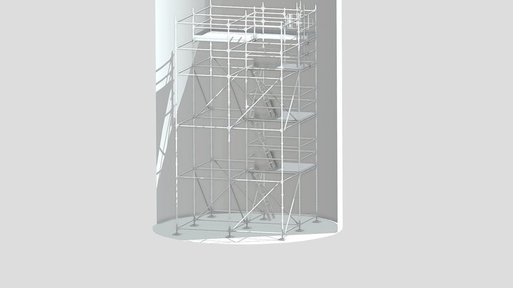 Internal scaffold to make repairs 3D Model