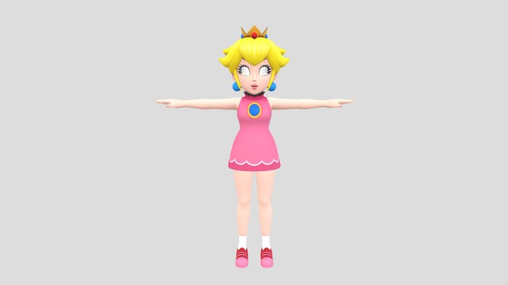 Mario Tennis: Ultra Smash - Peach 3D Model