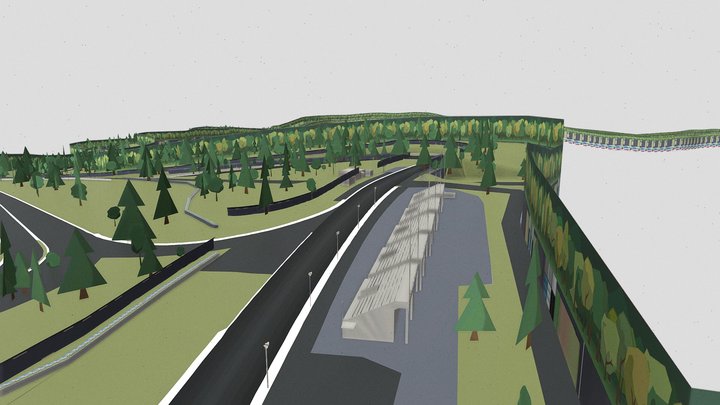 Nürburgring racing circuit (FR Legends mod) 3D Model